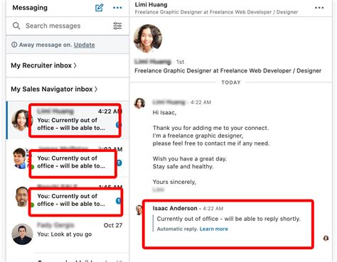 How To Set Up Linkedin Autoresponders Automatic Replies And Away