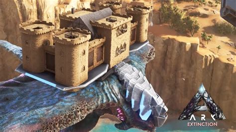 Ark Extinction Desert Titan Sand Castle Speed Build Youtube