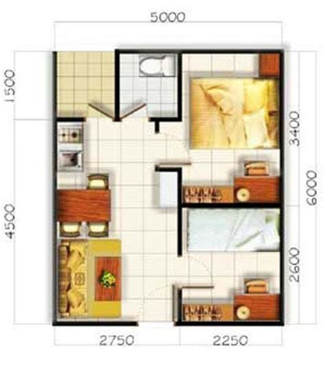 plan rumah sederhana ukuran 5x7 | Denah rumah, Rumah minimalis, Desain