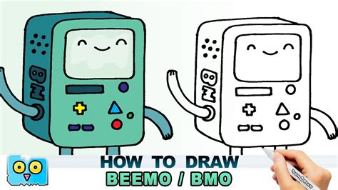How To Draw Bmo From Adventure Time Beemo Youtube