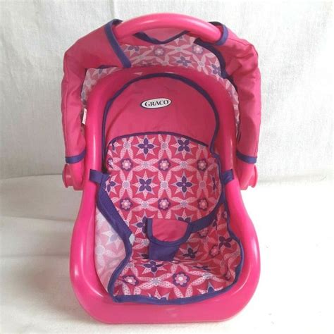 Graco Baby Doll Carrier 18 X 13 X 6 Car Seat Pink And Purple Cradle