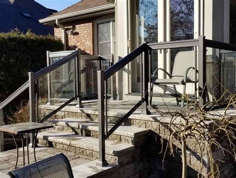 Aluminum Outdoor Stair Railings Railing System Ideas And Diy