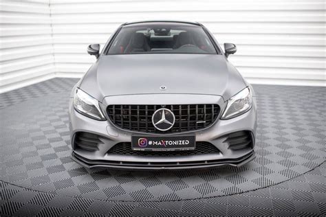 Front Splitter V Mercedes Amg C Coupe Sedan C W Facelift