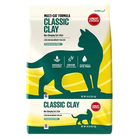 Great Choice Classic Non Clumping Multi Cat Clay Cat Litter Cat