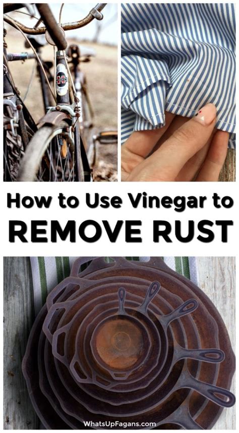 How To Use Vinegar To Remove Rust From Metal Cast Iron And More