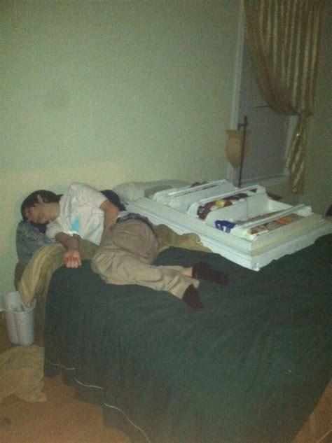 My Friend Passed Out On Bed With Refrigerator Door Meme Guy
