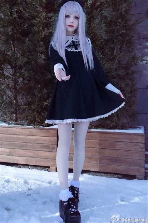 Japanese Harajuku Black And Beige Gothic Lolita Dress Girls Nun Sister