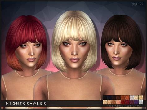 Sims 4 Hairs The Sims Resource Hairstyle 27 By Nightcrawler Sims