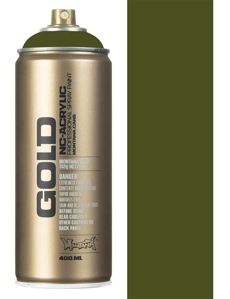 Montana Gold Olive Green Spray Paint 400ml Spray Paint Supplies