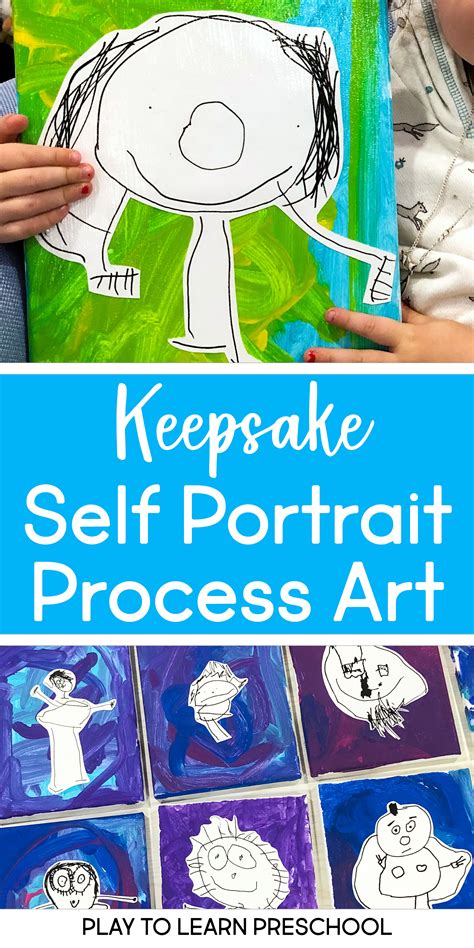 Keepsake Self Portraits Play To Learn Preschool Preschool Art