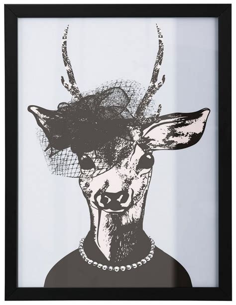 Home affaire Kunstdruck »Reh-Frau in stillvollen Abendmode ... Gerahmte kunstdrucke hier bei close up günstig kaufen.