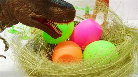 Hatching T Rex Dinosaur Eggs Toy Dinosaurs For Kids Youtube