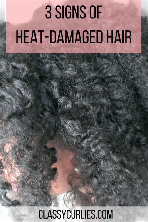 3 Signs Of Heat Damaged Hair Classycurlies Diy Clean Beauty And