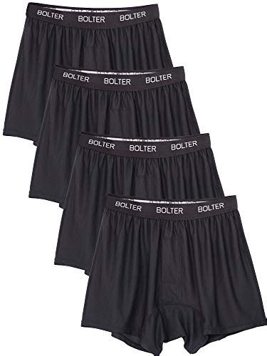 Bolter Mens 4 Pack Performance Boxers Shorts X Large 4pk Black
