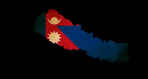 All maps come in ai, eps, pdf, png and jpg file formats. Nepal Outline Map With Grunge Flag Photograph by Matthew ...