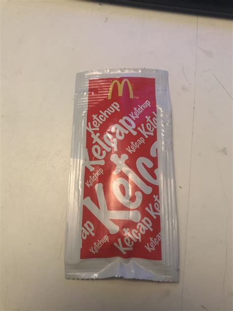 Mcdonalds Sent Me This Ketchup Pack With My Big Mac Order R