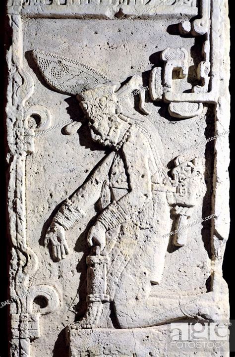 Stele Number 40 Showing A Depiction Of A Figure On His Knees Dated 4 6