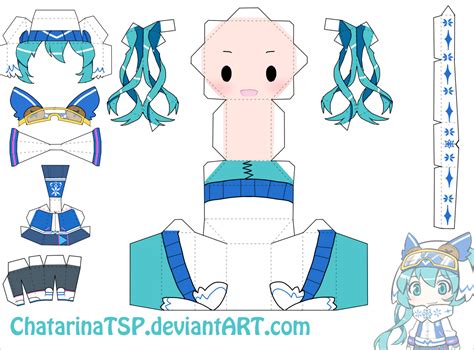 Printable Hatsune Miku Papercraft Printable Papercrafts Printable