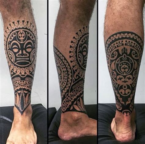 Tribal style dallas cowboys symbol tattoo on forearm. 60 Tribal Leg Tattoos For Men - Cool Cultural Design Ideas