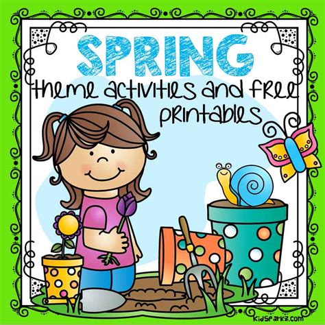 Spring Theme Activities And Printables For Preschool Pre K And