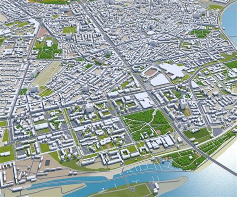 Artstation Novi Sad City Serbia 3d Model 40km Resources