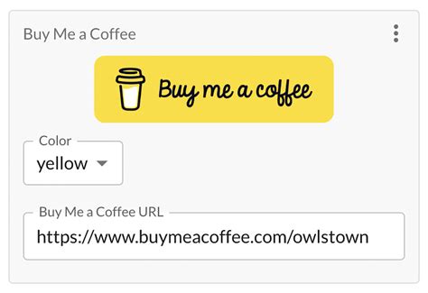 Owlstown Embed A Buy Me A Coffee Button