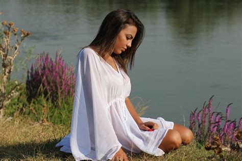 Free Photo Girl Lake Dress White Sensual Free Image On Pixabay
