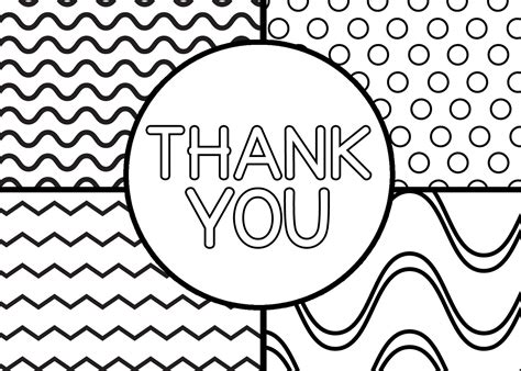 Free Printable Thank You Cards To Color