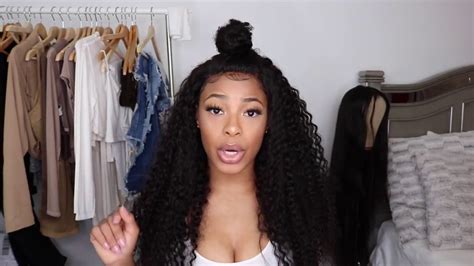 The best affordable curly hair update hair review ft. GEM BEAUTY SUPPLY HAIR Aliexpress Deep Curly Review - YouTube