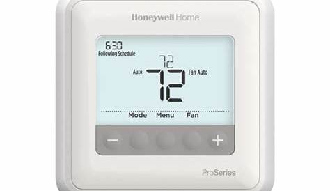 t4 pro honeywell thermostat manual