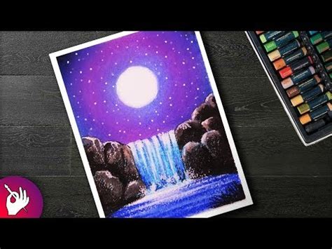 Nature Scenery Drawing With Oil Pastels How to draw a village scenery step by step.