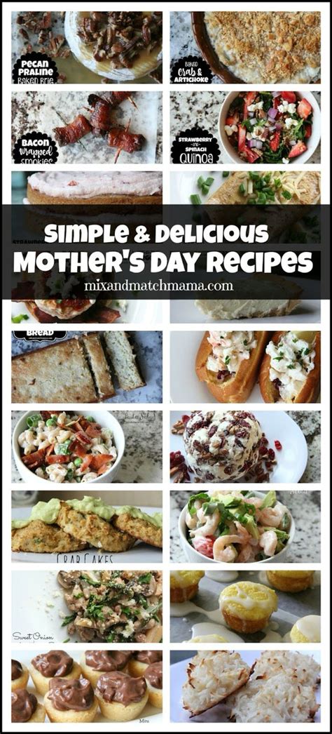 Delicious Mothers Day Recipes Mothers Day Meals Mothers Day Dinner