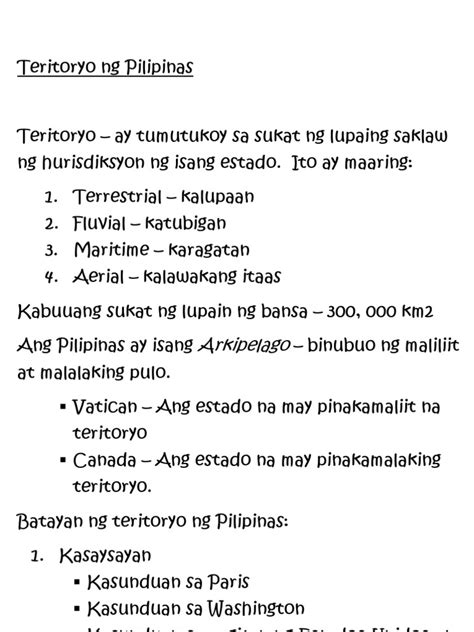 Teritoryo NG Pilipinas  PDF
