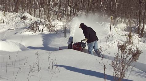 Qmrssnowblower In Deep Snow Tues Dec 132016 Youtube