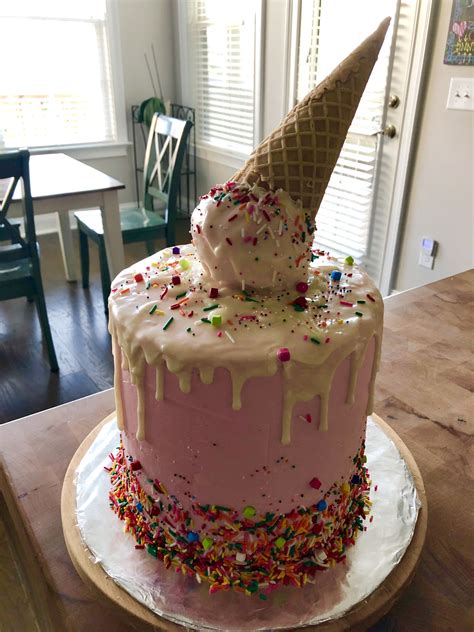 Ice Cream Cone Cake Cake Ice Cream Cone Cake Desserts