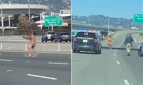 Donna Nuda In Autostrada Inizia A Sparare Alle Auto Senza Motivo