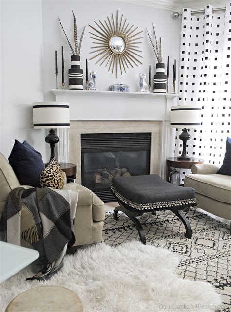 Black and white chair white white sofa and chair company decoration inspiration take a seat home and deco white decor home accessories furniture i love this black and white room. Neutral Eclectic Fall Tour | Black, white living room ...