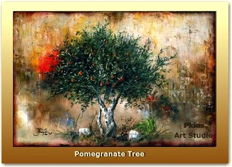 Pomegranate Tree 60 X 90cm Oil Painting Painting Oil Painting