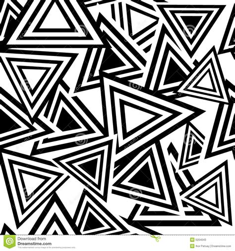 Seamless Black Triangle Pattern Stock Vector Illustration Of Elements