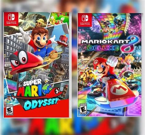 Dos Juegos Nintendo Switch Mario Kart Y Mario Odissey 299000 En