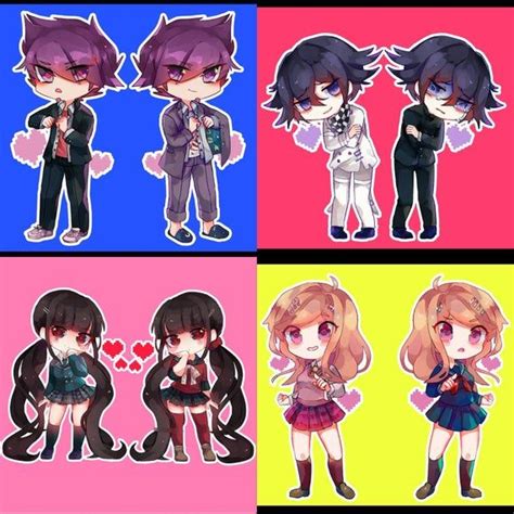 The sprites are themselves early versions of kokichi's existing sprites that appeared in development builds of the game: Ndrv3 pregame charms in 2020 | Danganronpa, Anime chibi, Chibi