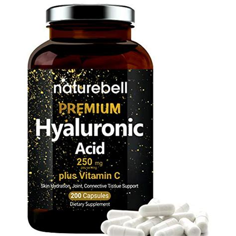 Naturebell Hyaluronic Acid Supplements 250mg Hyaluronic Acid With 25mg