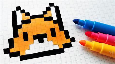 Pixel Art Facile Renard Handmade Pixel Art How To Draw Kawaii Fox