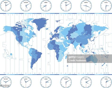 Vector World Time Zones High Res Vector Graphic Getty Images