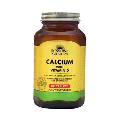 D3 (холекальциферол) senior health витамин d витамины пищевые добавки. Buy Sunshine Nutrition Calcium with Vitamin D3 | 100 Tabs ...