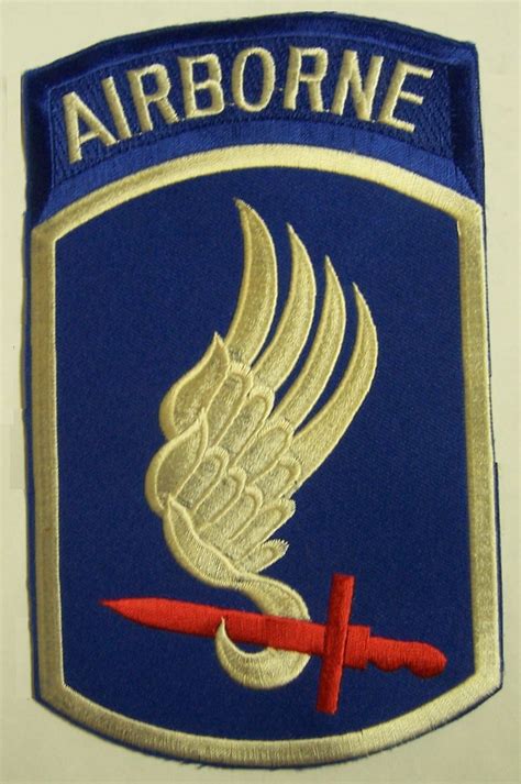 Embroidered Military Patch Extra Large 173rd Airborne Brigade New 4 14