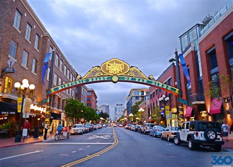 The Gaslamp Quarter In Downtown San Diego Is A National Historic