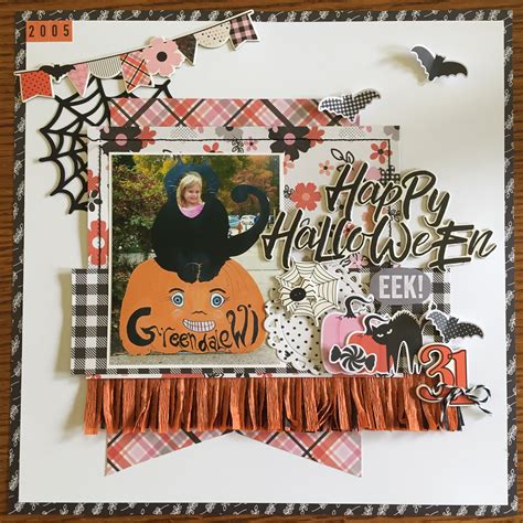 Halloween Layout Used Simple Stories Happy Haunting