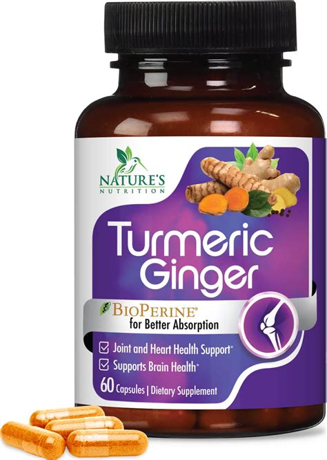 Turmeric Curcumin With Bioperine And Ginger 95 Standardized Curcuminoids