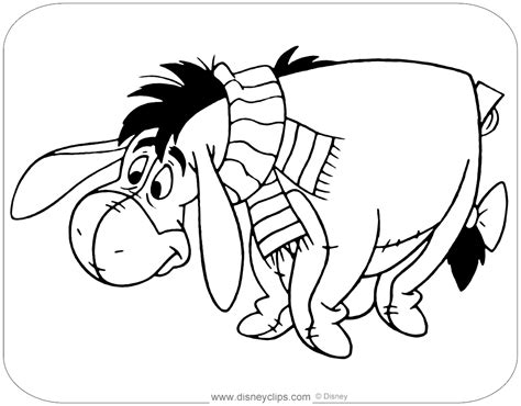 Disney's Eeyore Coloring Pages | Disneyclips.com
